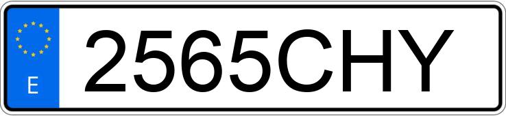 Numer rejestracyjny 2565CHY posiada AUDI A3