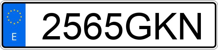 Numer rejestracyjny 2565GKN posiada FORD S-MAX