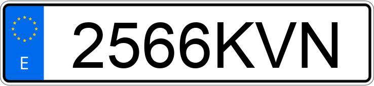 Numer rejestracyjny 2566KVN posiada RENAULT GRAND KANGOO