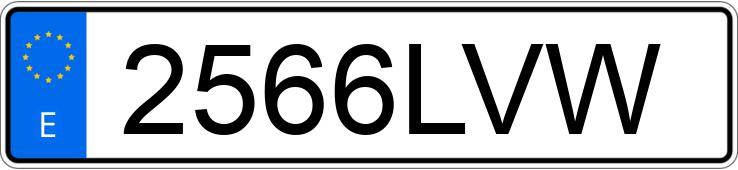 Numer rejestracyjny 2566LVW posiada BMW X3