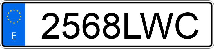 Numer rejestracyjny 2568LWC posiada CITROEN C4