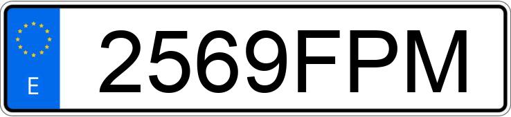 Numer rejestracyjny 2569FPM posiada VOLKSWAGEN PASSAT