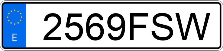 Numer rejestracyjny 2569FSW posiada HYUNDAI GETZ