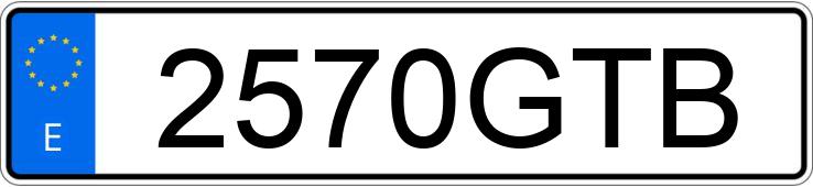 Numer rejestracyjny 2570GTB posiada OPEL CORSA