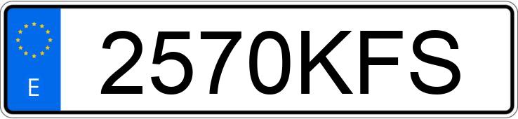 Numer rejestracyjny 2570KFS posiada AUDI A3