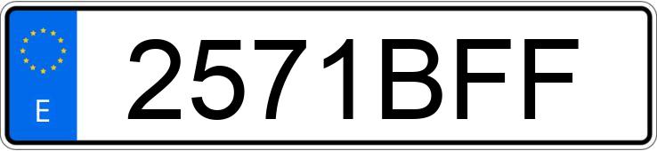 Numer rejestracyjny 2571BFF posiada SUZUKI JIMNY