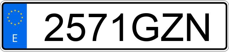 Numer rejestracyjny 2571GZN posiada CITROEN C4