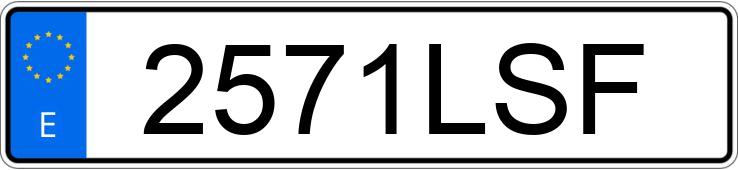 Numer rejestracyjny 2571LSF posiada YAMAHA R7