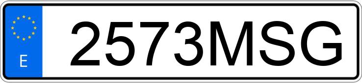 Numer rejestracyjny 2573MSG posiada AUDI A4