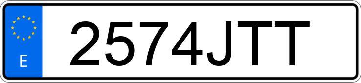 Numer rejestracyjny 2574JTT posiada AUDI SQ5 Numer rejestracyjny 2574JTT posiada AUDI SQ5