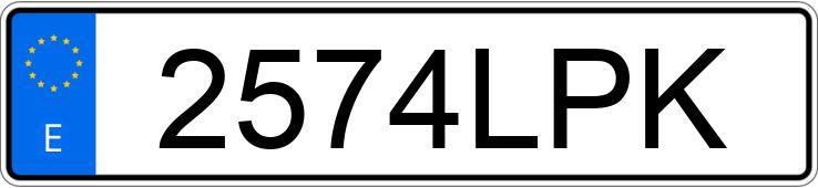 Numer rejestracyjny 2574LPK posiada VOLKSWAGEN TIGUAN