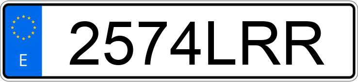 Numer rejestracyjny 2574LRR posiada RENAULT MASTER