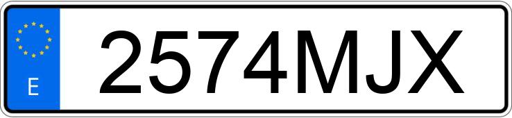 Numer rejestracyjny 2574MJX posiada NISSAN PRIMASTAR