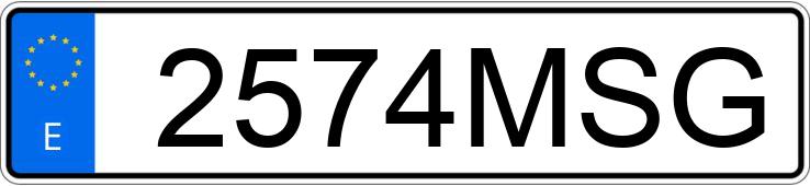 Numer rejestracyjny 2574MSG posiada MERCEDES CLE (236)