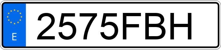 Numer rejestracyjny 2575FBH posiada BMW SERIE 3