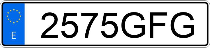 Numer rejestracyjny 2575GFG posiada BMW SERIE 1