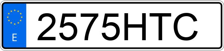 Numer rejestracyjny 2575HTC posiada LAND ROVER RANGE ROVER EVOQUE