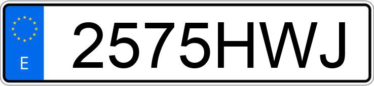 Numer rejestracyjny 2575HWJ posiada VOLKSWAGEN GOLF Numer rejestracyjny 2575HWJ posiada VOLKSWAGEN GOLF