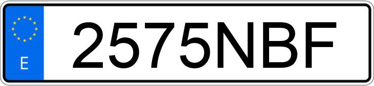 Il numero di registrazione 2575NBF ha BMW Z4