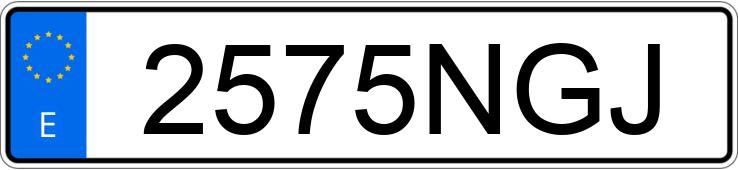 Numer rejestracyjny 2575NGJ posiada MERCEDES ACTROS