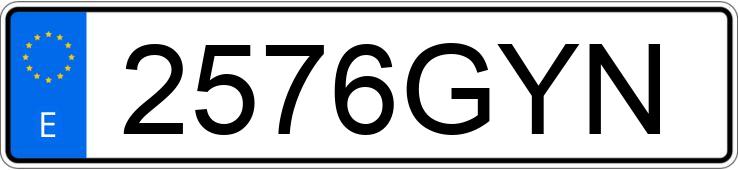 Numer rejestracyjny 2576GYN posiada MERCEDES O