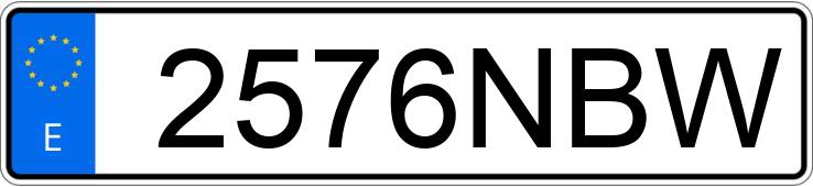 Numer rejestracyjny 2576NBW posiada ALFA AC Numer rejestracyjny 2576NBW posiada ALFA AC