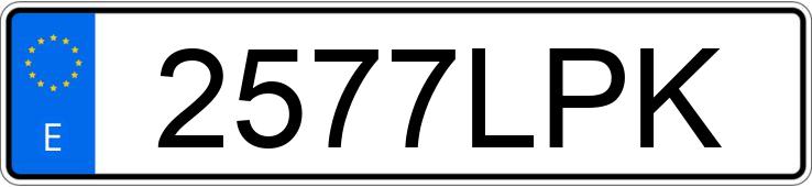 Numer rejestracyjny 2577LPK posiada VOLKSWAGEN TIGUAN