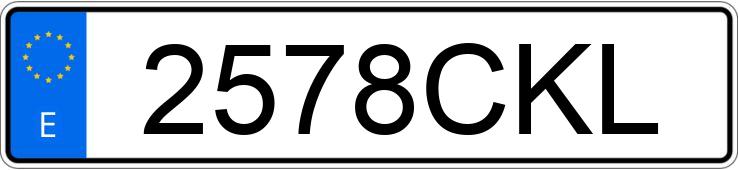 Numer rejestracyjny 2578CKL posiada VOLKSWAGEN POLO