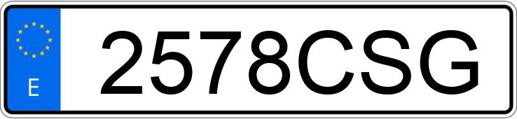 Numer rejestracyjny 2578CSG posiada FORD GALAXY