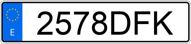 Numer rejestracyjny 2578DFK posiada NISSAN CABSTAR