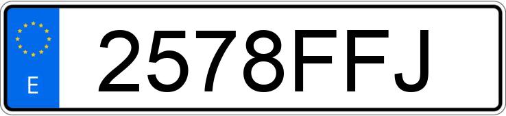 Numer rejestracyjny 2578FFJ posiada FORD FOCUS