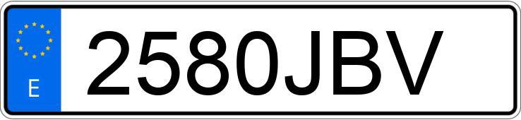 Numer rejestracyjny 2580JBV posiada BMW X4