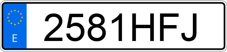 Numer rejestracyjny 2581HFJ posiada FORD C-MAX