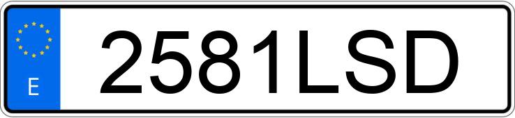Numer rejestracyjny 2581LSD posiada MERCEDES GLC (253)