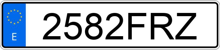 Numer rejestracyjny 2582FRZ posiada MITSUBISHI MONTERO Numer rejestracyjny 2582FRZ posiada MITSUBISHI MONTERO