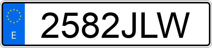 Numer rejestracyjny 2582JLW posiada INFINITI Q30