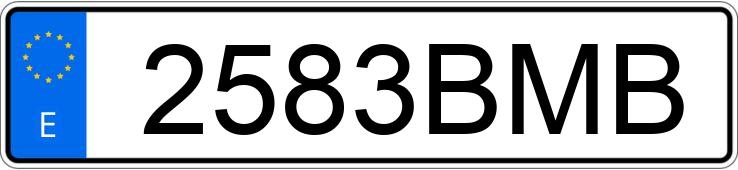 Numer rejestracyjny 2583BMB posiada TOYOTA AVENSIS