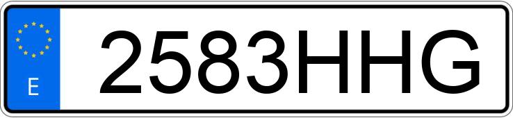 Numer rejestracyjny 2583HHG posiada ALFA ROMEO GIULIETTA