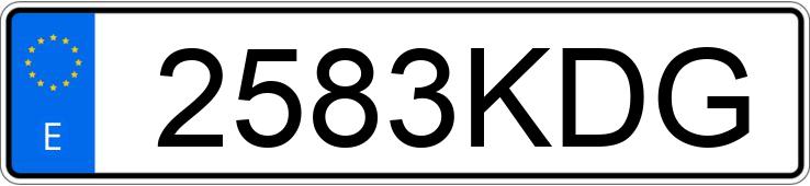 Numer rejestracyjny 2583KDG posiada RENAULT SCENIC Numer rejestracyjny 2583KDG posiada RENAULT SCENIC