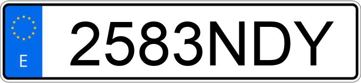 Numer rejestracyjny 2583NDY posiada PEUGEOT 208 Numer rejestracyjny 2583NDY posiada PEUGEOT 208