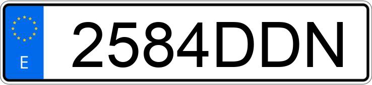 Numer rejestracyjny 2584DDN posiada VOLKSWAGEN PASSAT