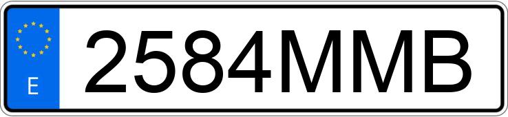 Numer rejestracyjny 2584MMB posiada CUPRA LEON