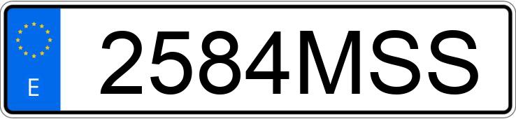 Registreringsnummeret 2584MSS har SEAT LEON