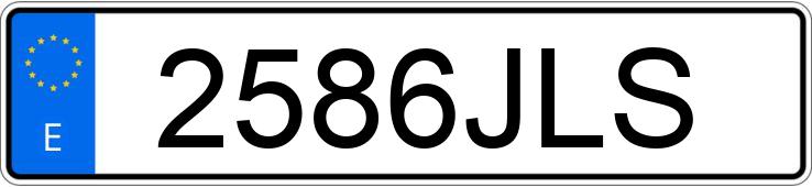 Numer rejestracyjny 2586JLS posiada VOLKSWAGEN GOLF SPORTSVAN