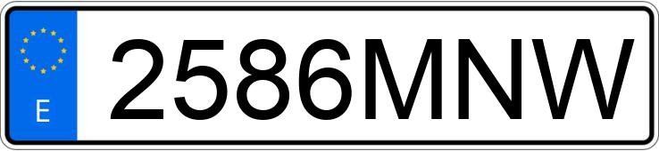 Numer rejestracyjny 2586MNW posiada NISSAN QASHQAI