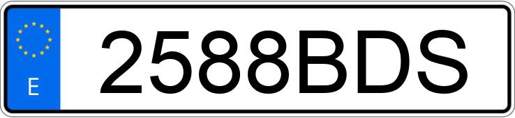 Numer rejestracyjny 2588BDS posiada VOLKSWAGEN POLO