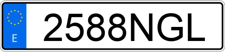 Numer rejestracyjny 2588NGL posiada BMW SERIE 4