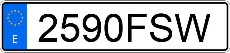 Numer rejestracyjny 2590FSW posiada HONDA CR-V