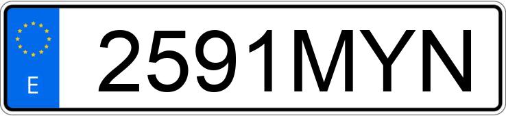 Numer rejestracyjny 2591MYN posiada SKODA OCTAVIA Numer rejestracyjny 2591MYN posiada SKODA OCTAVIA