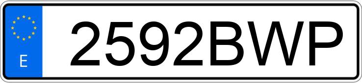 Numer rejestracyjny 2592BWP posiada MERCEDES E (211)